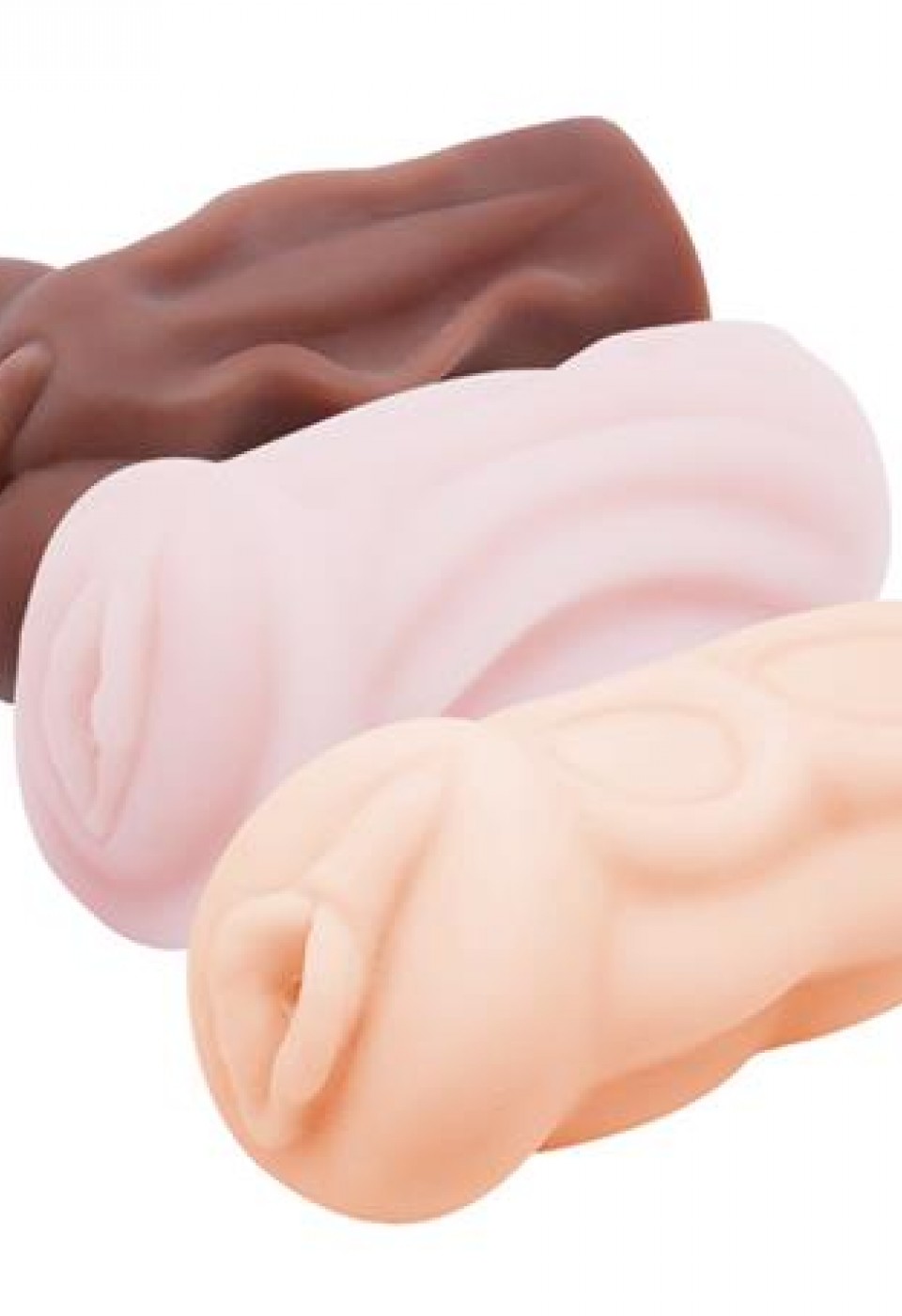 3 Boyutlu Titreşimli Suni Vajina Mastürbatör 3'lü Set - United Angels