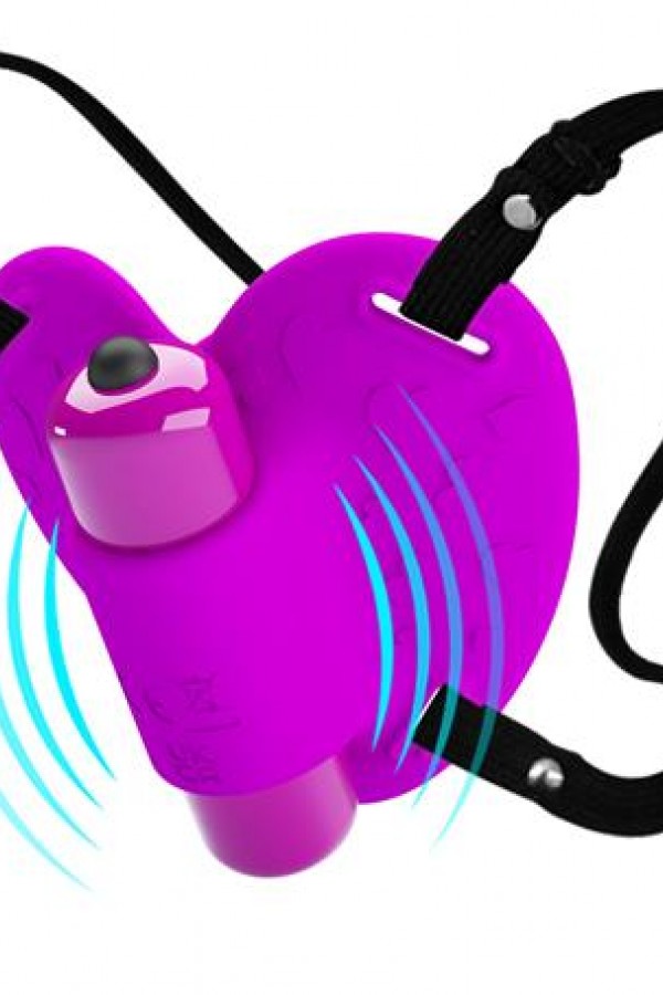 10 Titreşim Fonksiyonlu Belden Bağlamalı Vajinal Kelebek Vibratör - Heartbeat