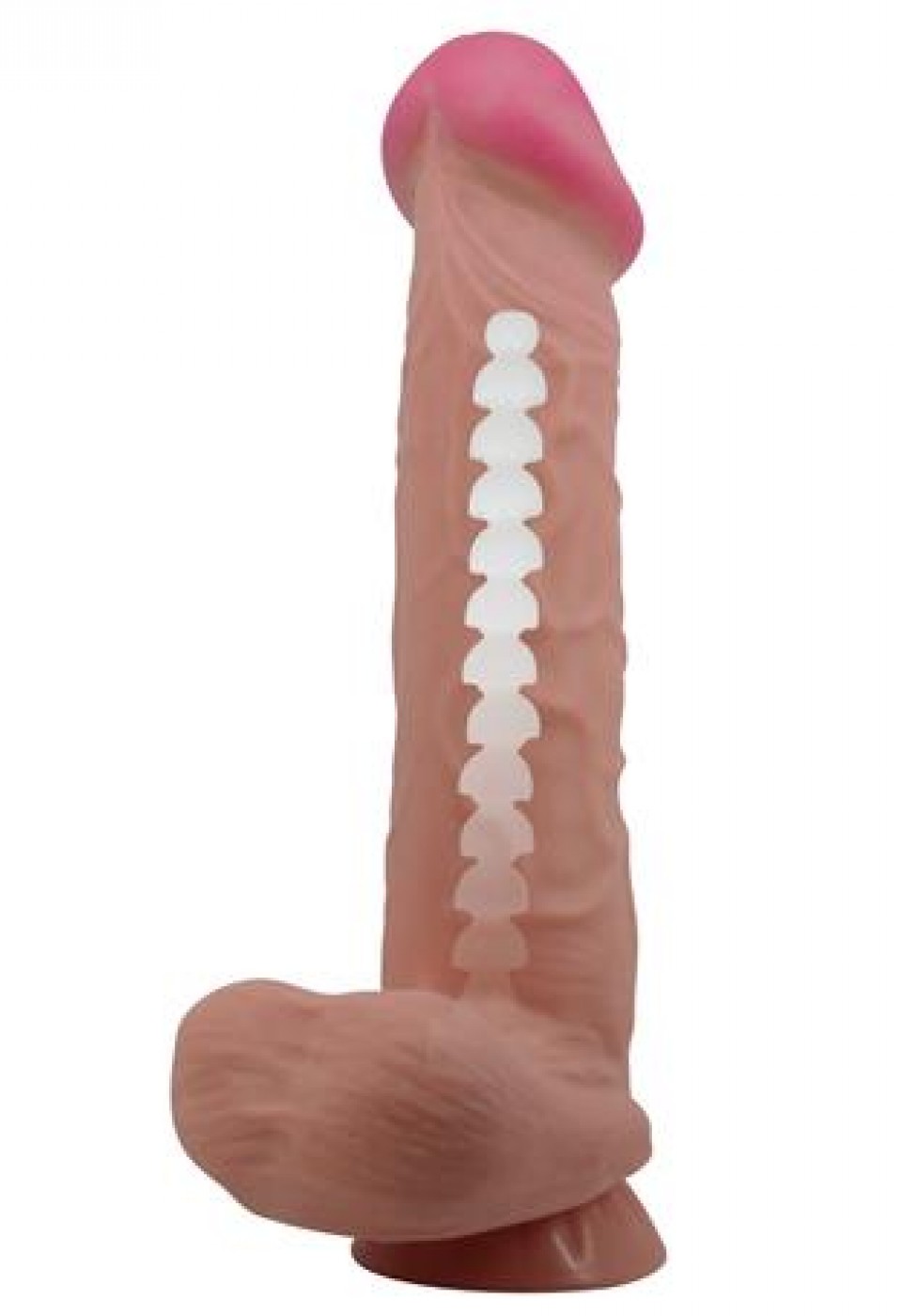 26 cm Kıkırdak Yapılı Çift Katmanlı Gerçekçi Melez Dildo Penis
