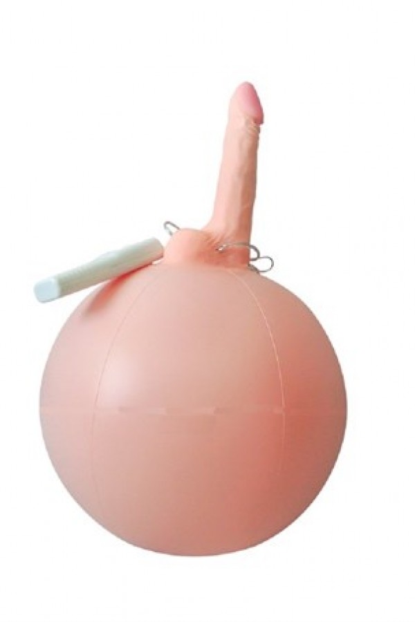 16 cm Realistik Titreşimli İnflatable Pilates Toplu Vibratör Penis