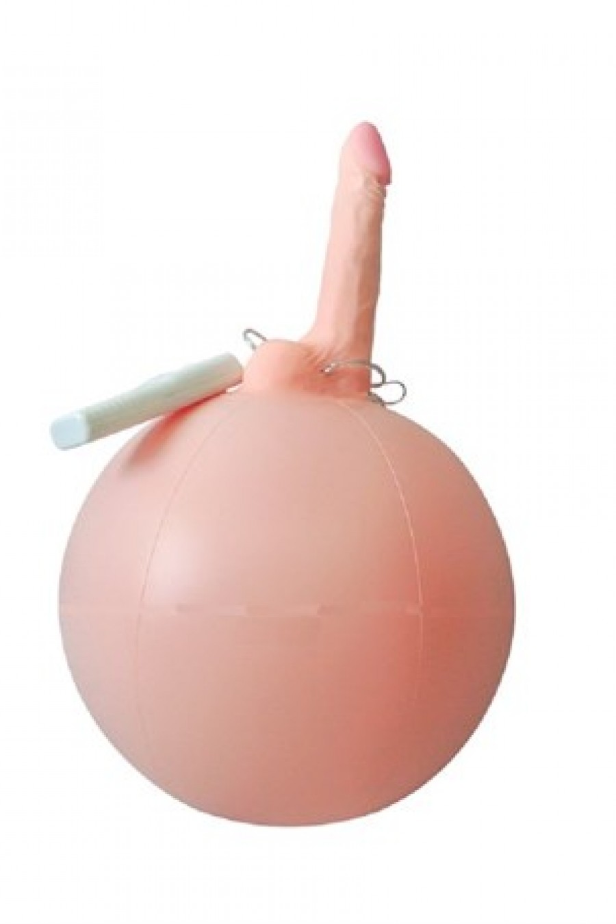 16 cm Realistik Titreşimli İnflatable Pilates Toplu Vibratör Penis