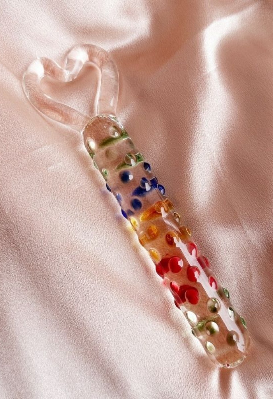 19cm Tırtıklı Yüzeyli Renli Anal ve Vajinal Dildo