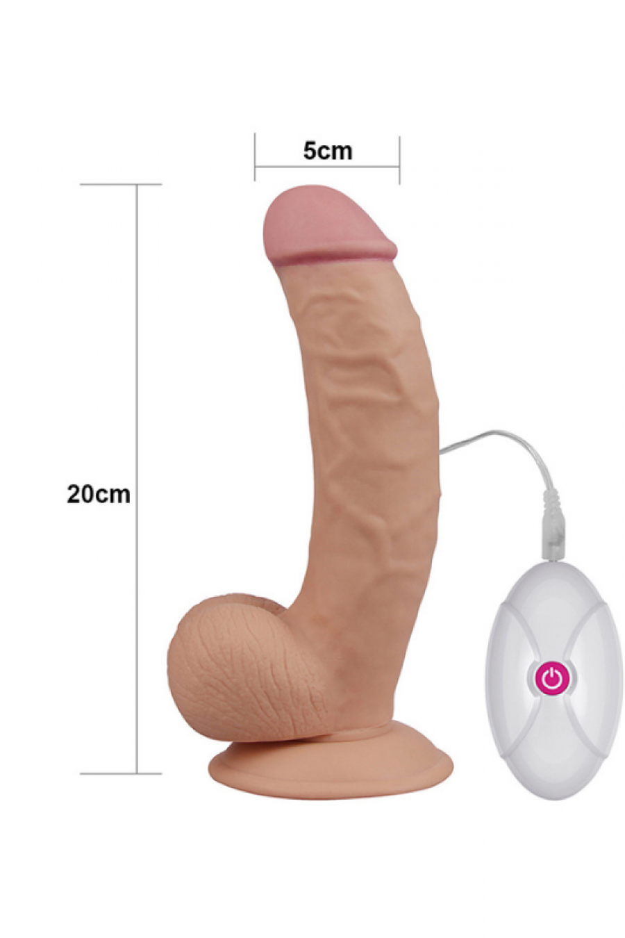 8.5 İnç The Ultra Soft Dude Vibrating Realistik Vibratör