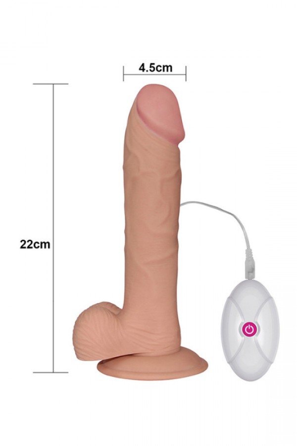 9 İnç The Ultra Soft Dude Vibrating Realistik Vibratör