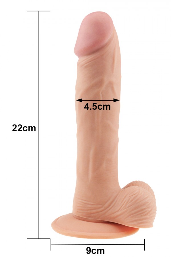 9İnç The Ultra Soft Dude Dildo