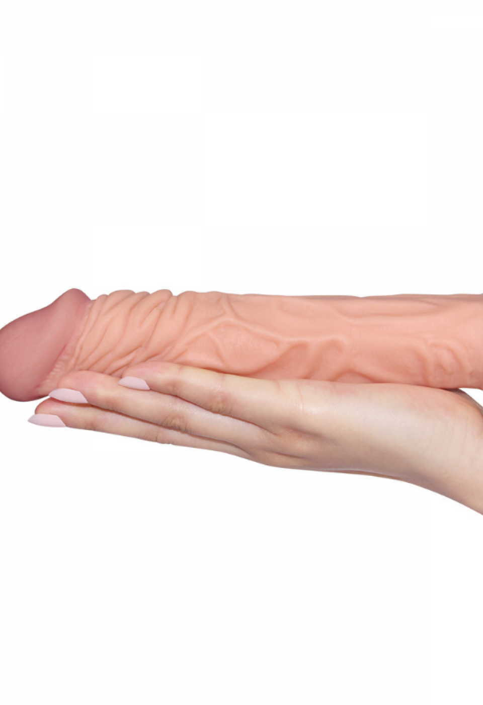 Add 2" Pleasure X Tender Penis Sleeve Flesh