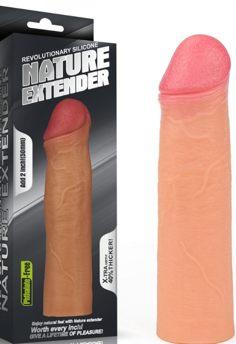 Add 2" Revolutionary Silicone Nature Extender