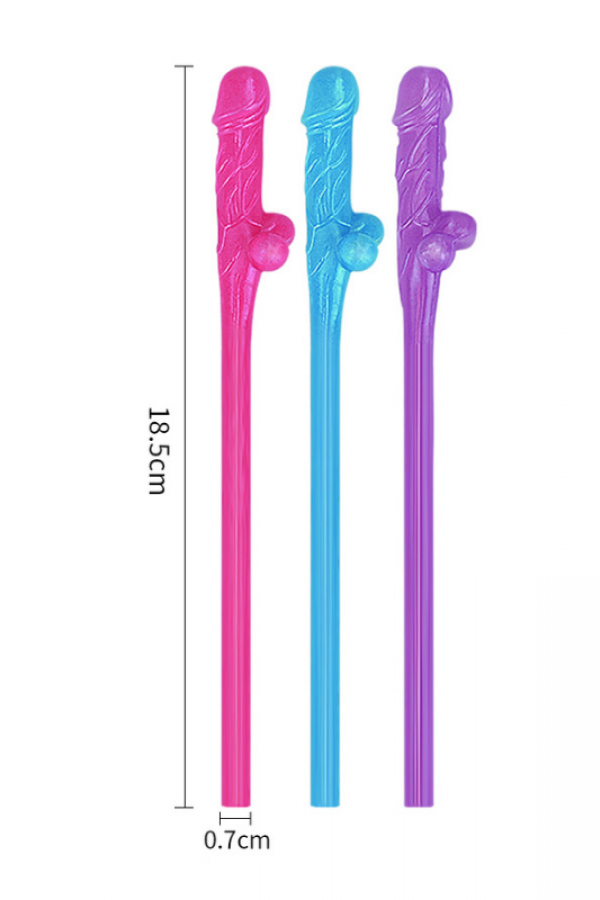 Jokes & Parties Original Willy Straws – Pack of 9 Dildo Pipet