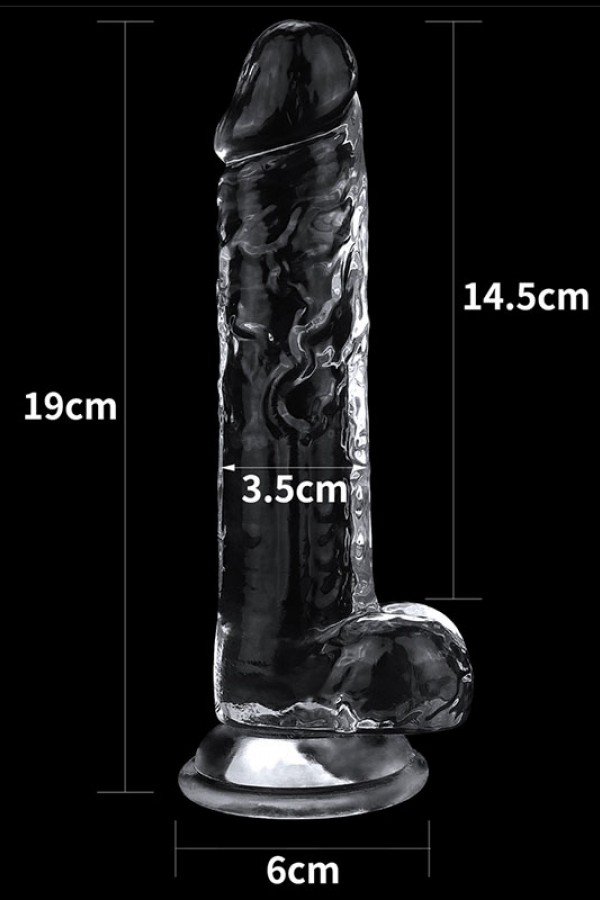 Flawless 7.5'' Clear Jel Dildo 19 cm