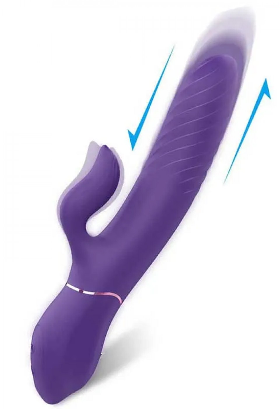 İleri Geri Hareketli Isıtmalı Şarjlı G-Spot Vibratör 21 cm